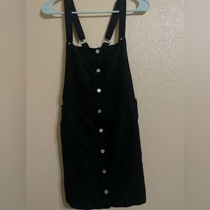 H&M overall corduroy button up dress
